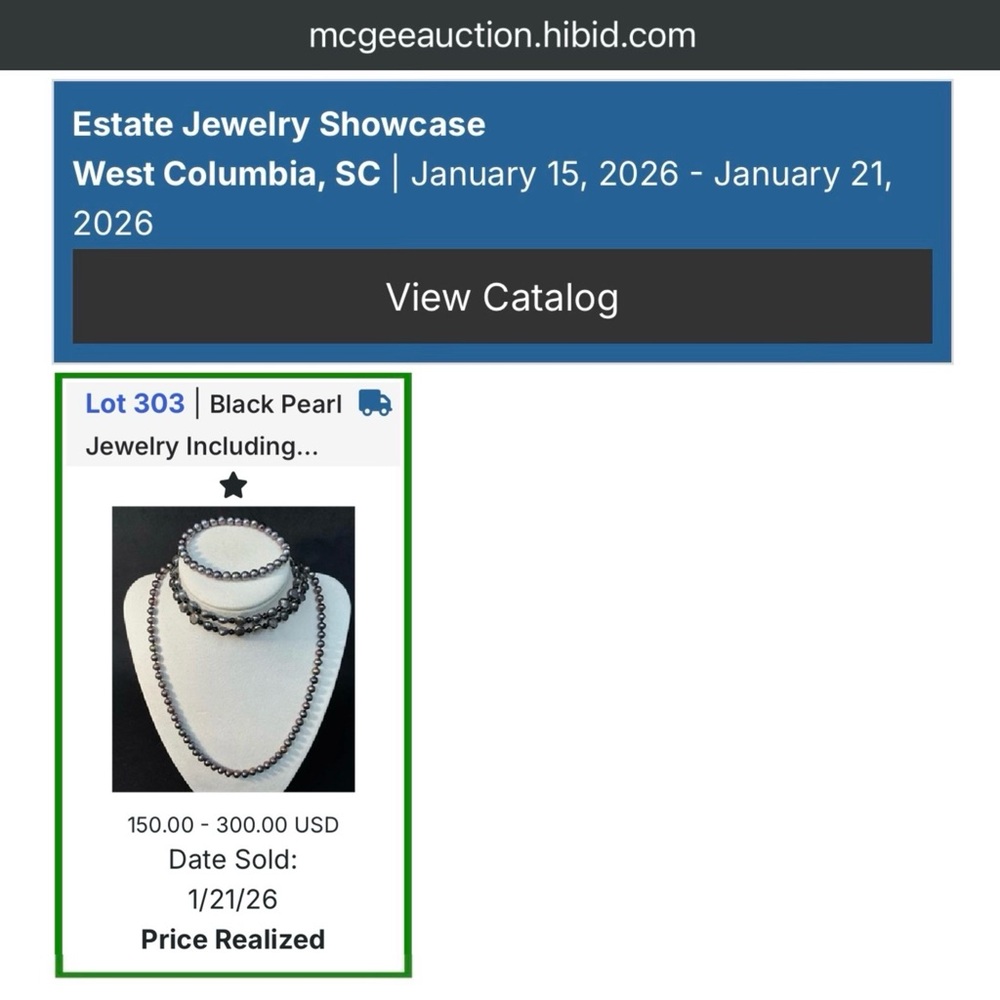 Black Pearl Jewelry Set - Picture 10 of 11